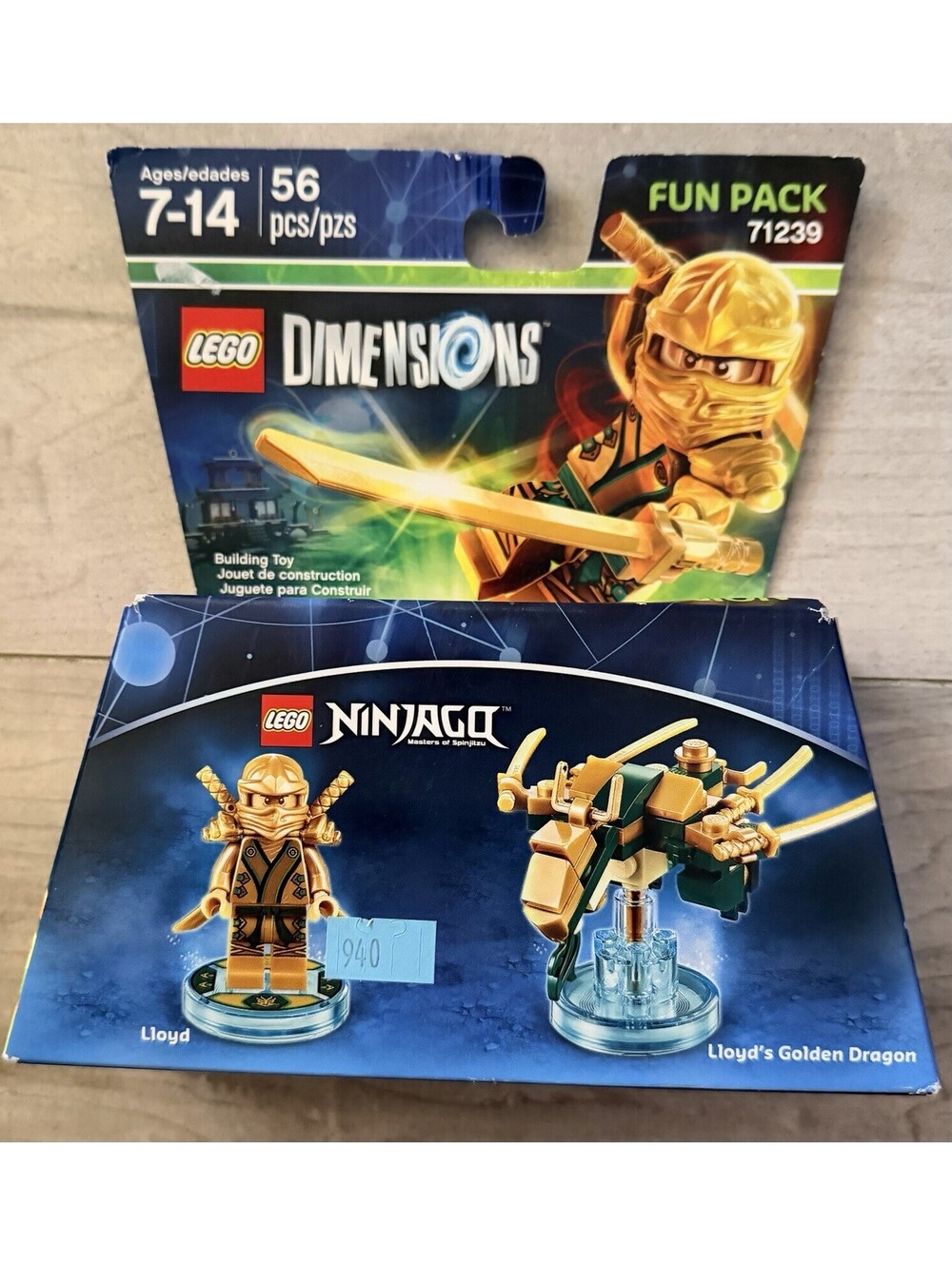 LEGO Dimensions 71239 Ninjago Lloyd Fun Pack Sealed Final Golden Minifigure